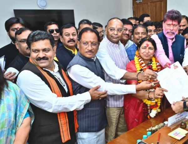 राज्यसभा के लिए भाजपा प्रत्याशी लक्ष्मी वर्मा ने दाखिल किया नामांकन…