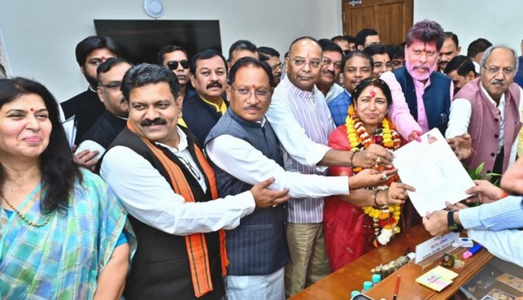 राज्यसभा के लिए भाजपा प्रत्याशी लक्ष्मी वर्मा ने दाखिल किया नामांकन…