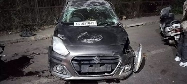 तेलीबांधा हाईवे पर कार पलटी, दो युवक गंभीर घायल