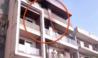 AC फटने से इमारत में लगी आग, 9 लोगों की मौत