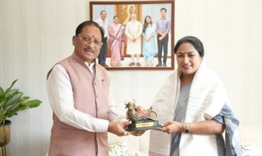 मुख्यमंत्री विष्णु देव साय ने दिल्ली की मुख्यमंत्री रेखा गुप्ता से की सौजन्य भेंट