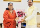 मुख्यमंत्री साय से राष्ट्रीय पिछड़ा वर्ग आयोग की अध्यक्ष साध्वी निरंजन ज्योति ने की सौजन्य भेंट