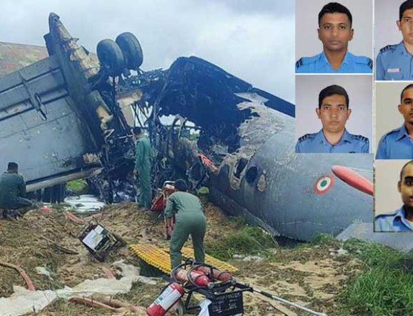 असम में वायुसेना का AN-32 विमान क्रैश, 5 जवान शहीद; जांच के आदेश