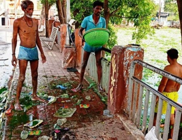महराजबंध तालाब के किनारे अवैध कब्जे बंद, तालाब को पाटने पर होगी कार्रवाई