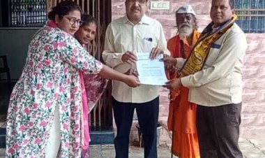 नकटी मामले में विधायक से आवास नहीं स्वीकारने की सहमति लेने पहुंची आम आदमी पार्टी