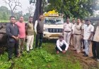 रात्रि गश्ती में अवैध सागौन से लदा पिकअप वाहन जब्त, 26 लट्ठे बरामद