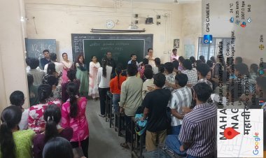 नशा मुक्त भारत अभियान का संकल्प नवीन शासकीय महाविद्यालय अमलीडीह