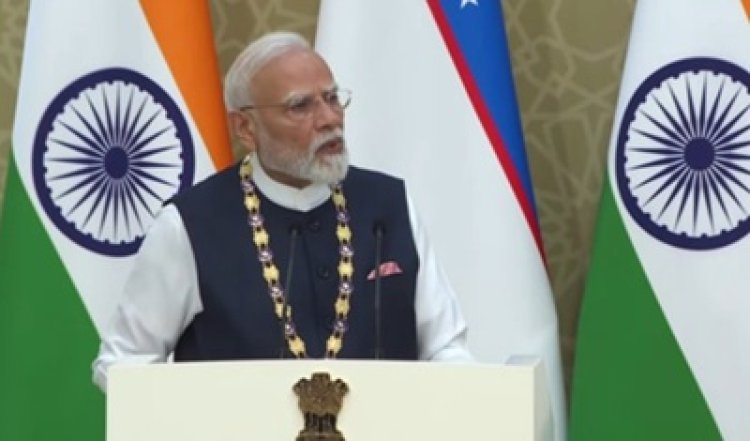 भारत और उज्बेकिस्तान के रिश्ते अब 'व्यापक रणनीतिक साझेदारी' के स्तर पर: पीएम मोदी