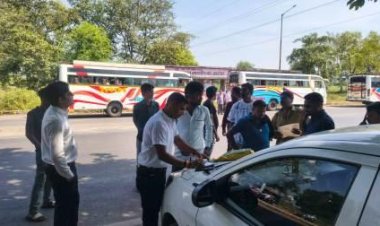महासमुन्द में यात्री बसों की सघन जांच, नियमों का उल्लंघन करने वाले 19 बसों पर कार्रवाई, 6600 शमन शुल्क वसूला गया