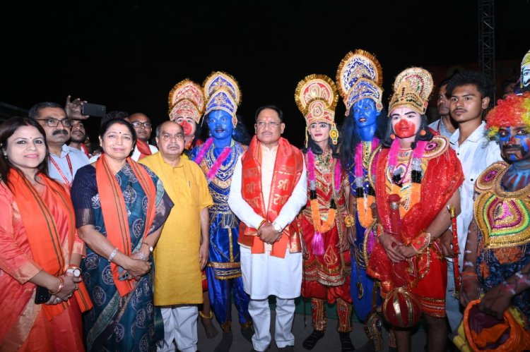 डब्ल्यूआरएस कॉलोनी में 101 फीट के रावण का भव्य दहन, मुख्यमंत्री विष्णुदेव साय की गरिमामयी उपस्थिति में संपन्न हुआ श्रीराम विजयादशमी उत्सव